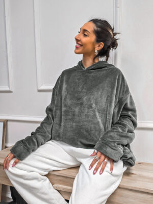 Maxibuzo Liso con Bolsillos