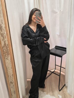Pijama Negro Print